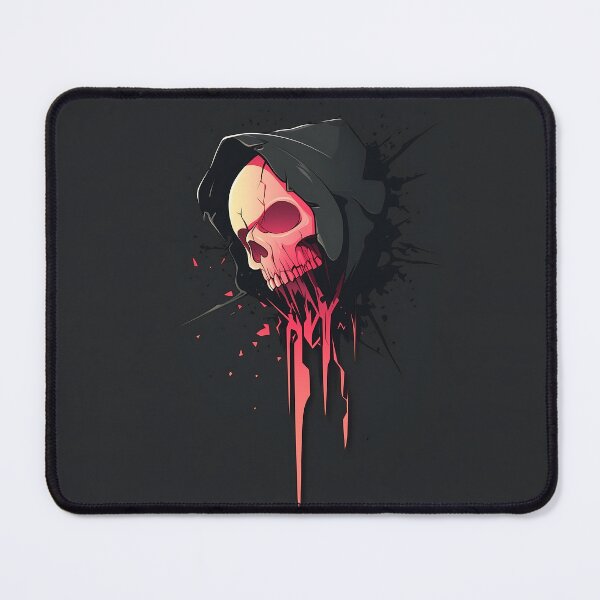 Item preview, Skull Hood Logo With Dripping Red Design designed and sold by GoldenTealArts.