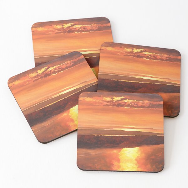 Item preview, Red Puget Sound Sunset (Impressionist) designed and sold by flyscenicair.
