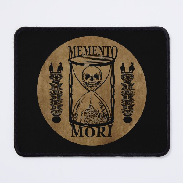 Item preview, Memento mori hourglass skull death quote designed and sold by Alexaltay.