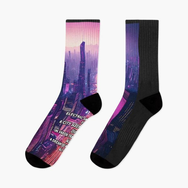 Item preview, Skyline Reverie - Synthway Poetry Art Work designed and sold by Unwind-Art-Work.