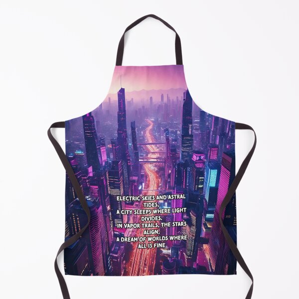 Item preview, Skyline Reverie - Synthway Poetry Art Work designed and sold by Unwind-Art-Work.