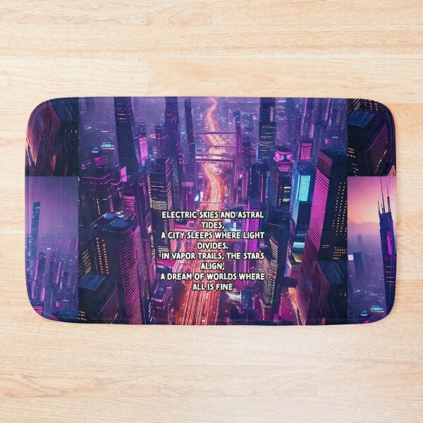 Item preview, Skyline Reverie - Synthway Poetry Art Work designed and sold by Unwind-Art-Work.