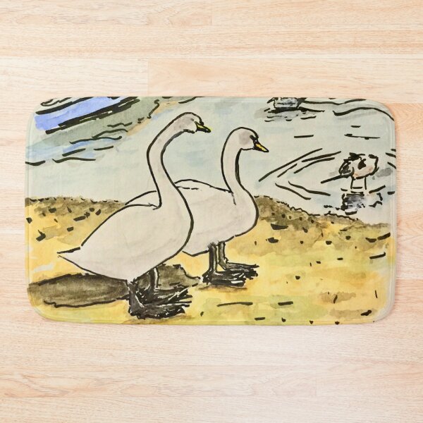 Item preview, Swans in Emsworth Harbour designed and sold by Dianna Hardy Art.