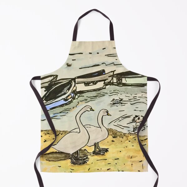 Item preview, Swans in Emsworth Harbour designed and sold by Dianna Hardy Art.