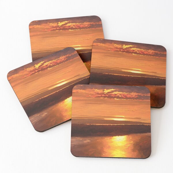 Item preview, Red Puget Sound Sunset (Oil Painting) designed and sold by flyscenicair.
