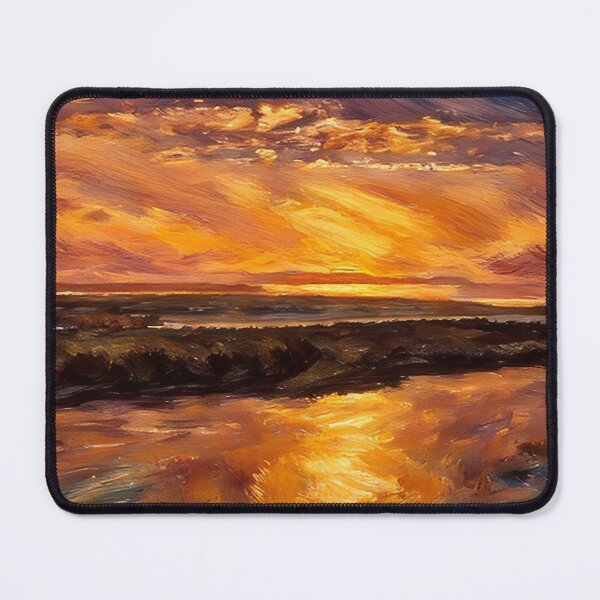 Item preview, Red Puget Sound Sunset (Pastel) designed and sold by flyscenicair.