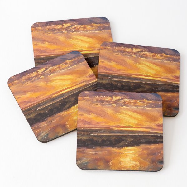 Item preview, Red Puget Sound Sunset (Pastel) designed and sold by flyscenicair.