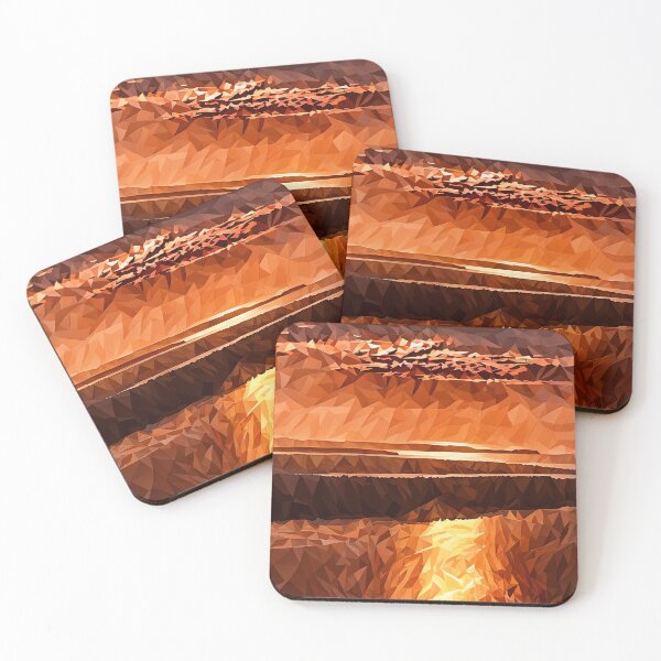 Item preview, Red Puget Sound Sunset (Poly Art) designed and sold by flyscenicair.