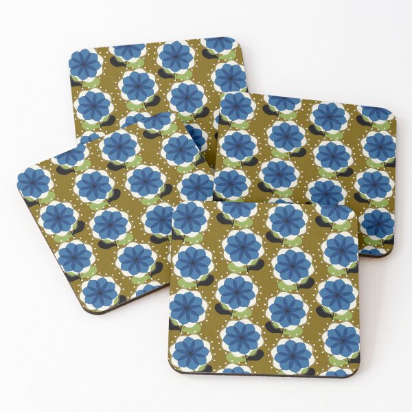 Aperçu de l'œuvre Fleurs bleues créée et vendue par pakanta.