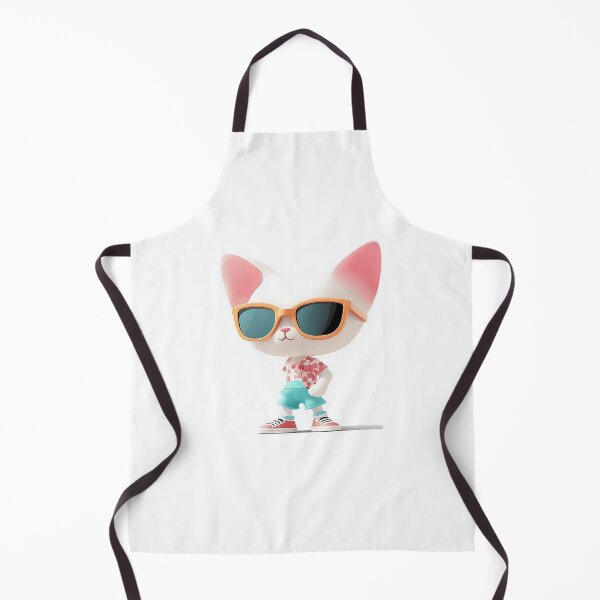 Item preview, Cute 3D Cat Wearing Sunglasses Illustration designed and sold by GoldenTealArts.