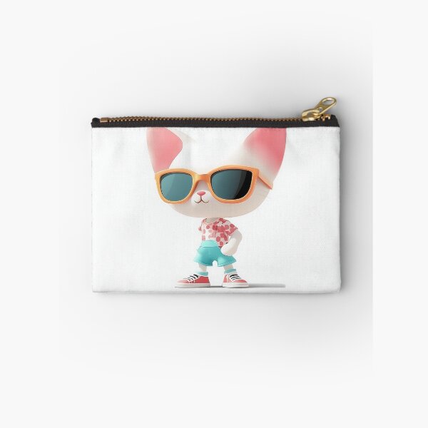 Item preview, Cute 3D Cat Wearing Sunglasses Illustration designed and sold by GoldenTealArts.