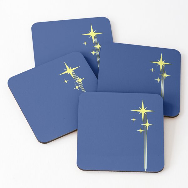 Item preview, 1950s Atomic Age Retro Starbursts Blue and Yellow designed and sold by kierkegaard.