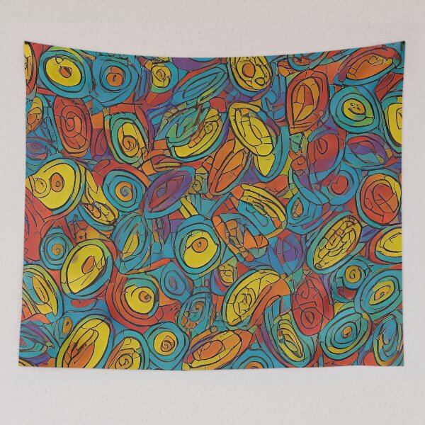 Item preview, Cluster of yellow and blue capsules designed and sold by mylittlewindow.