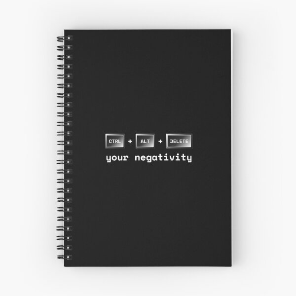 Item preview, Ctrl + Alt + Delete Your Negativity – Motivational Tech Quote designed and sold by KennyLucky.