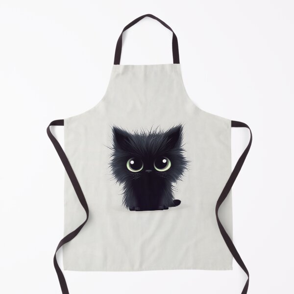 Item preview, Cute Black Kitten Vector Illustration designed and sold by GoldenTealArts.