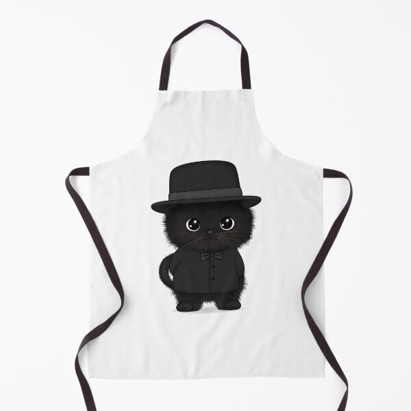 Artikelvorschau, Elegante schwarze Katze im Bowlerhut entworfen und verkauft von GoldenTealArts.