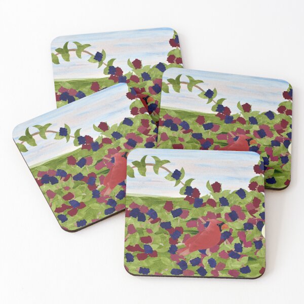 Item preview, Cardinals in Berries designed and sold by Geoffrey  Gatza.