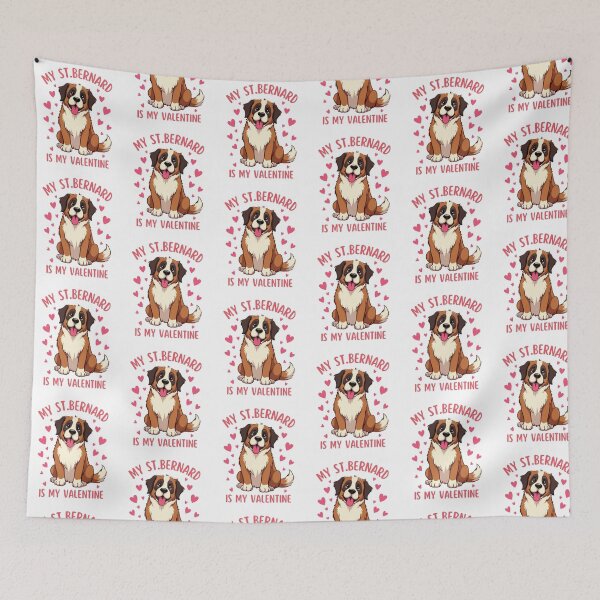 Item preview, My St Bernard Is My Valentine designed and sold by printmala.