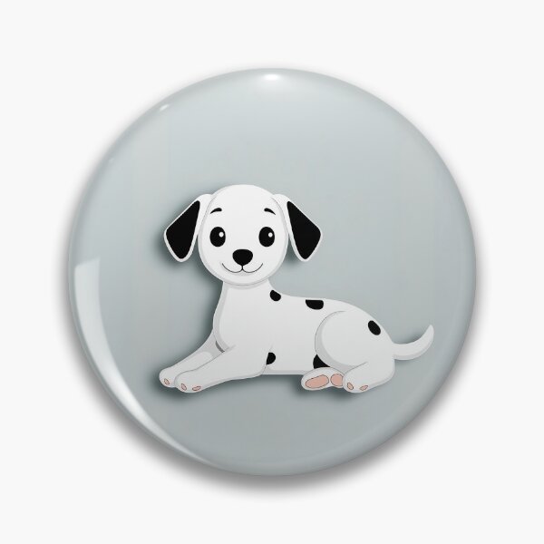 Item preview, Cute Dalmatian Puppy Cartoon Flat Illustration designed and sold by GoldenTealArts.
