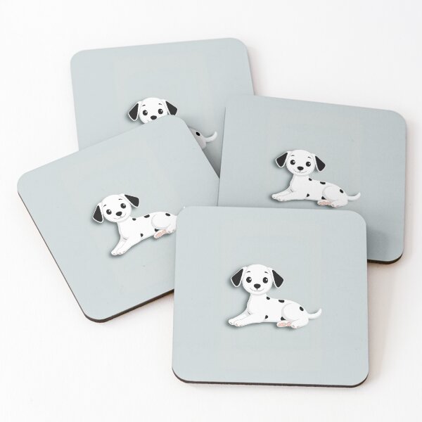 Item preview, Cute Dalmatian Puppy Cartoon Flat Illustration designed and sold by GoldenTealArts.