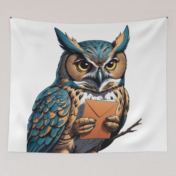 Item preview, Whimsical Owl Messenger designed and sold by LoveingShop.