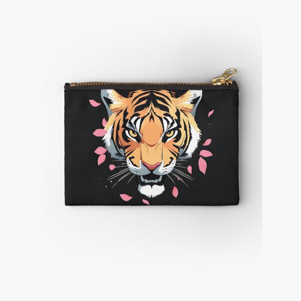 Item preview, Tiger Logo With Cherry Blossom Design designed and sold by GoldenTealArts.
