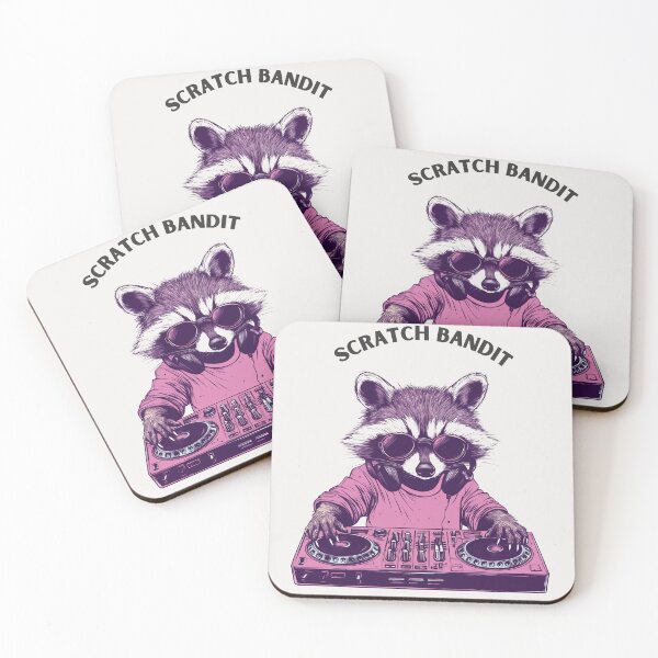 Artikelvorschau, Dj Raccoon Scratch Bandit | Lustige Tier-Meme-Shirts, Sprüche, Zitate, Aufkleber und T-Shirts entworfen und verkauft von Envision Designs.