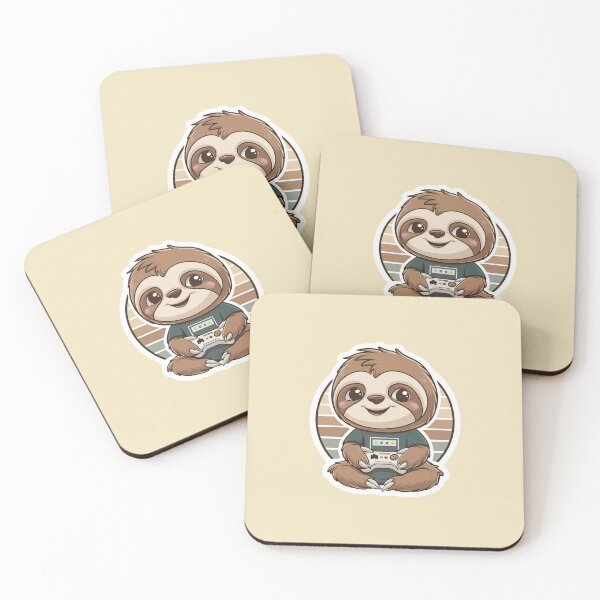 Item preview, Gaming Kawaii Cute Sloth for Boys and Girls designed and sold by Laugh-Lines.