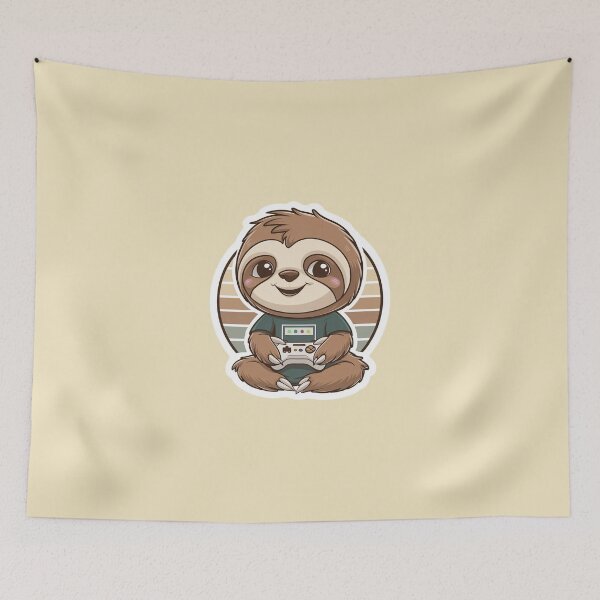 Item preview, Gaming Kawaii Cute Sloth for Boys and Girls designed and sold by Laugh-Lines.