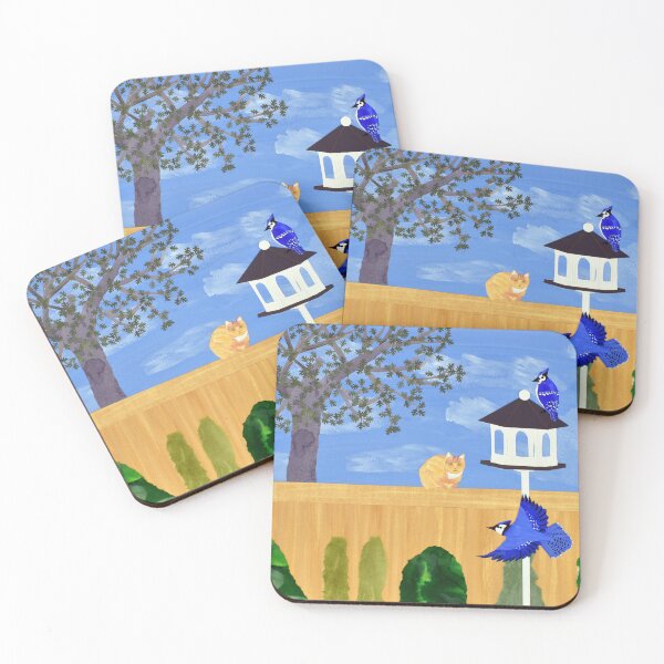 Item preview, Bluebirds and Cat designed and sold by Geoffrey  Gatza.