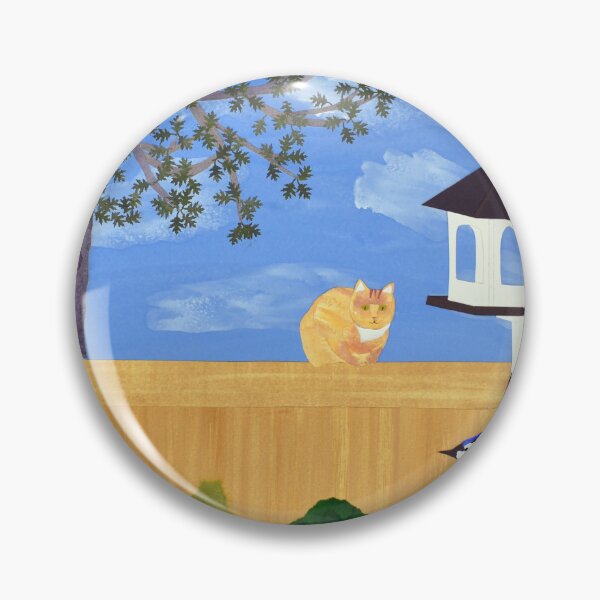 Artikelvorschau, Blauvögel und Katze entworfen und verkauft von Geoffrey Gatza.