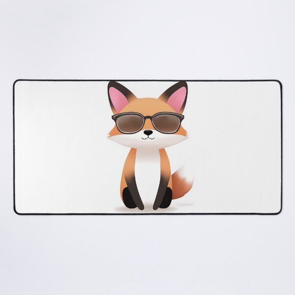 Item preview, Cute Cartoon Fox Wearing Sunglasses Design designed and sold by GoldenTealArts.