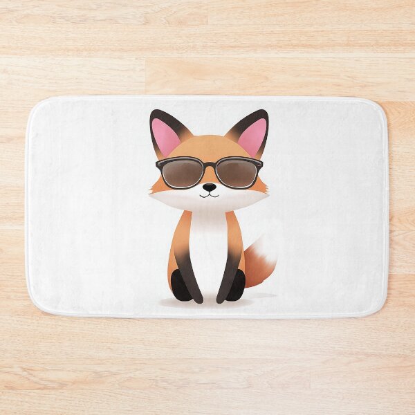 Item preview, Cute Cartoon Fox Wearing Sunglasses Design designed and sold by GoldenTealArts.