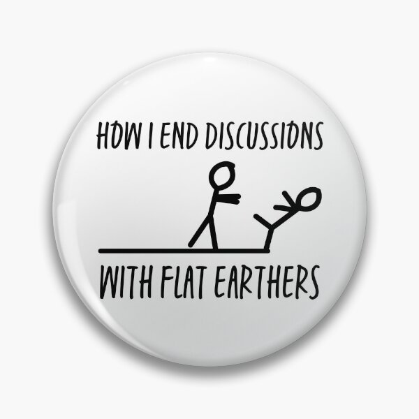 Item preview, Anti Flat Earth – Funny Stick Figure Sarcasm Gift for Science Lovers designed and sold by ScienceCorner.