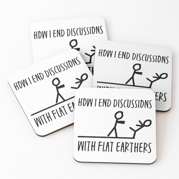 Item preview, Anti Flat Earth – Funny Stick Figure Sarcasm Gift for Science Lovers designed and sold by ScienceCorner.