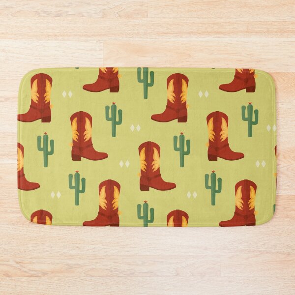 Item preview, Cowboy boots on green designed and sold by reneesillus.