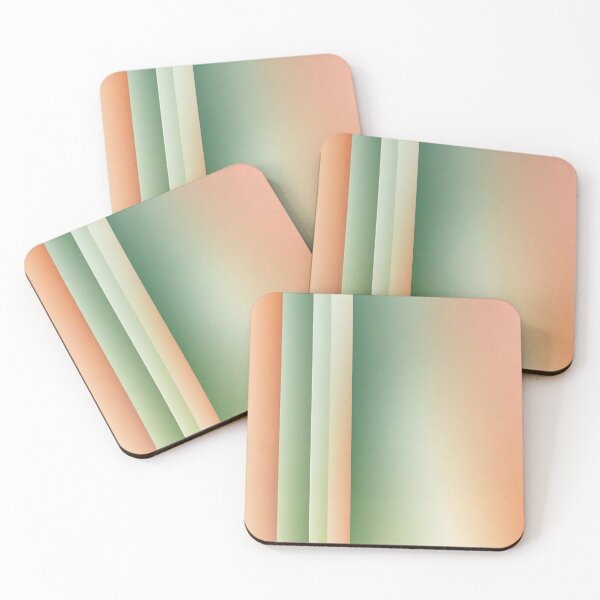 Item preview, Delicate play of colors: Green peach designed and sold by MoxisWatercolor.
