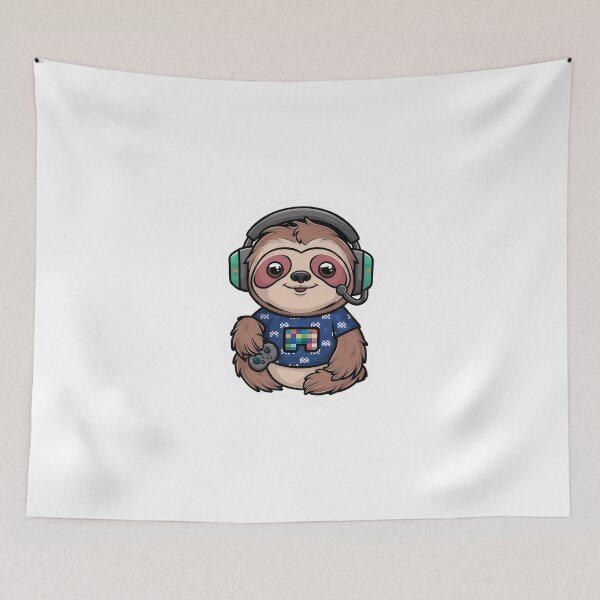 Item preview, Retro Gaming Kawaii Cute Sloth for Boys designed and sold by Laugh-Lines.