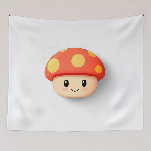 Item preview, Mushroom Head Character With Polka Dot Cap designed and sold by GoldenTealArts.