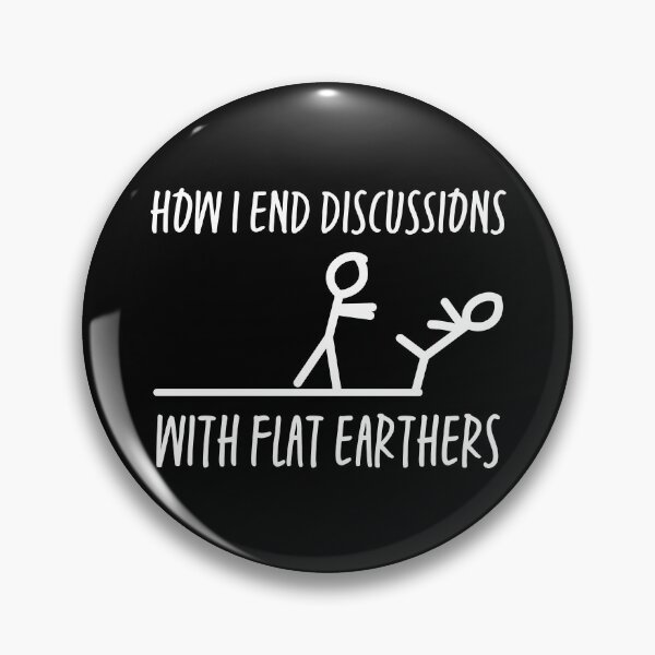 Item preview, Anti Flat Earth – Funny Stick Figure Sarcasm Gift for Science Lovers designed and sold by ScienceCorner.