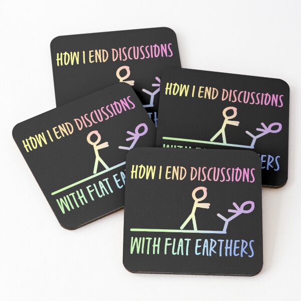 Item preview, Anti Flat Earth – Funny Stick Figure Sarcasm Gift for Science Lovers designed and sold by ScienceCorner.