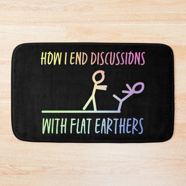 Item preview, Anti Flat Earth – Funny Stick Figure Sarcasm Gift for Science Lovers designed and sold by ScienceCorner.
