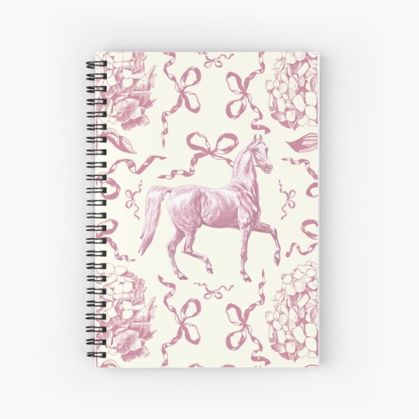 Item preview, Elegant Horse Hydrangea Bows Soft Pink Toile designed and sold by tanjica.
