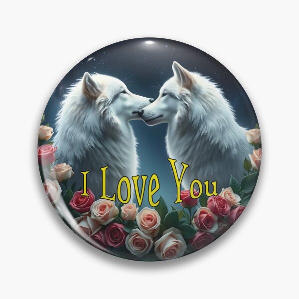 Item preview, Love between two wolves in a starry night designed and sold by GiCapgraphics.