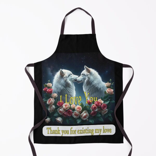 Item preview, Love between two wolves in a starry night designed and sold by GiCapgraphics.