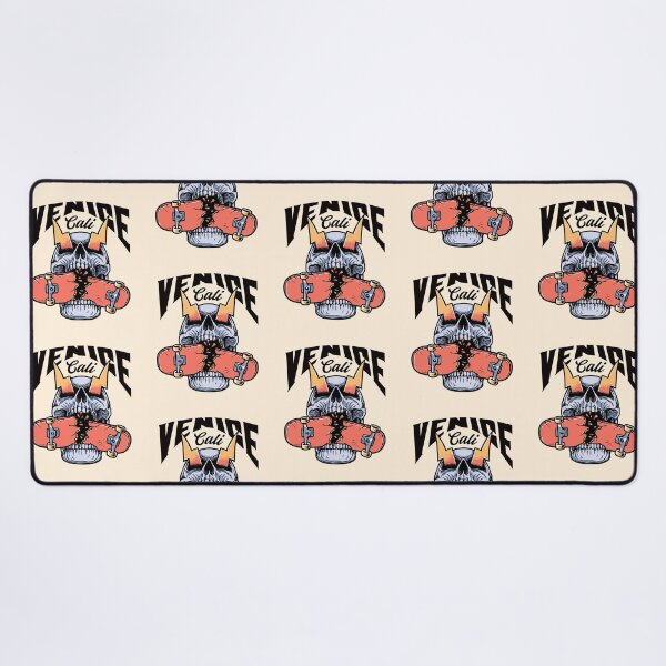 Item preview, Venice California Skateboarding Skull - Black Text designed and sold by TimelessLocales.