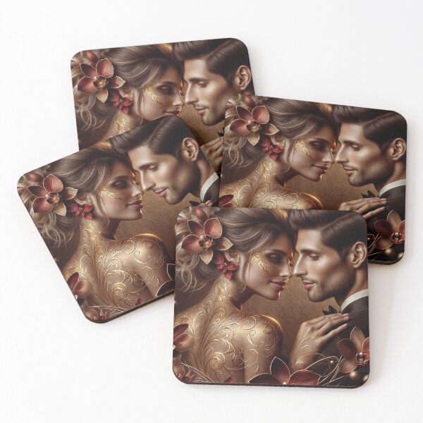 Item preview, Romantic floral embrace designed and sold by Seve-IA.