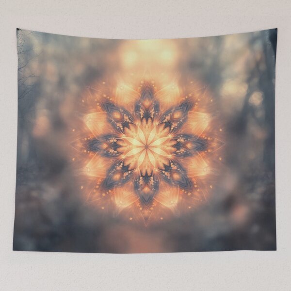Item preview, Foggy forest with floral magic designed and sold by anytka.