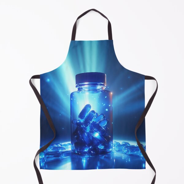 Item preview, Glowing blue capsules in a bottle designed and sold by anytka.