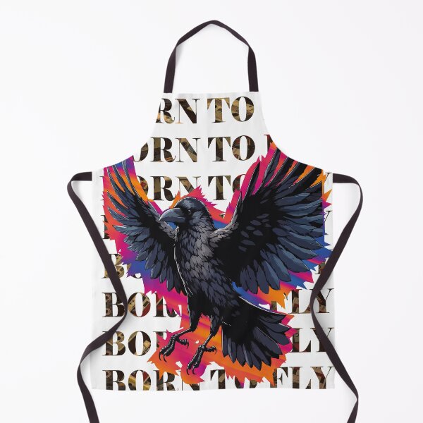 Item preview, Vibrant retro dark raven design designed and sold by Brushlight Studio.